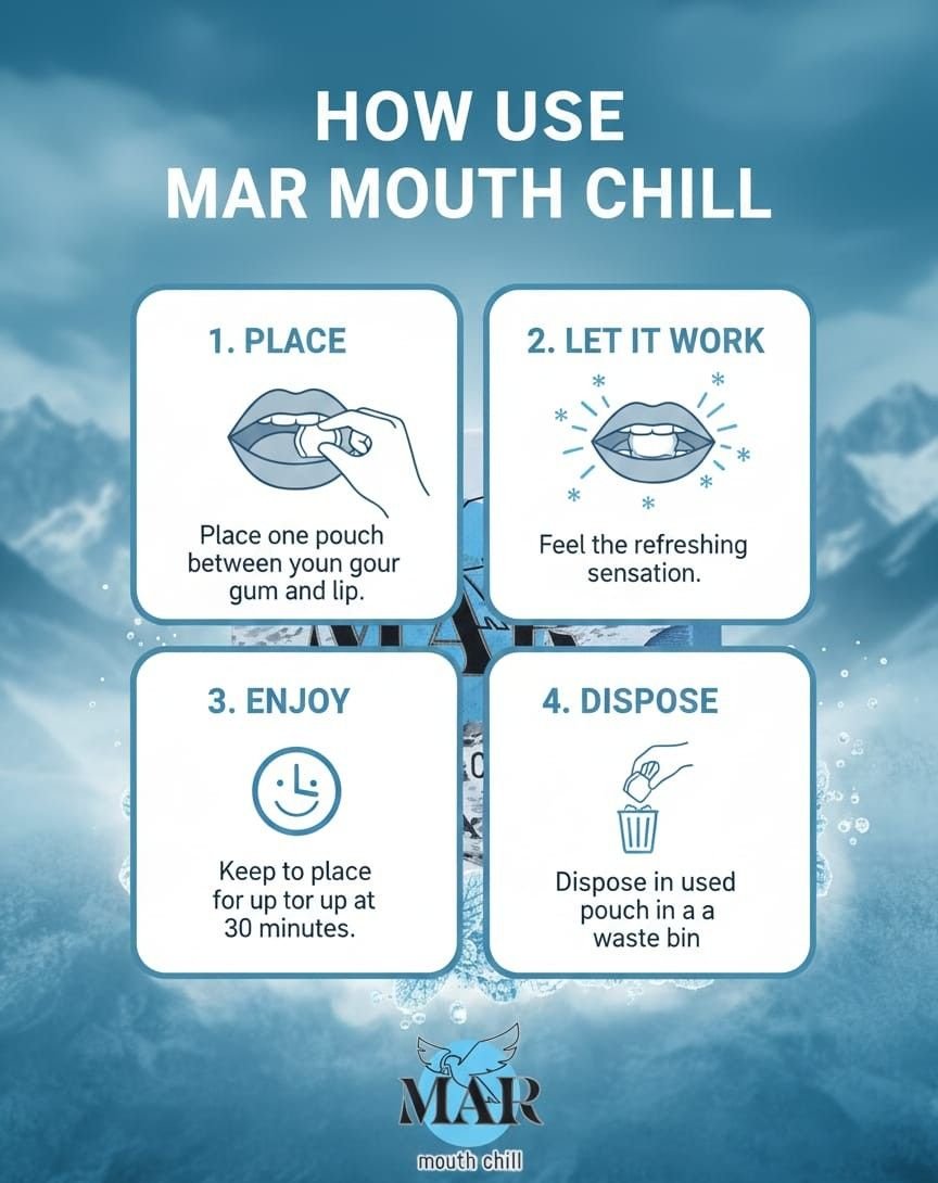 How to use MAR Mouth Chill herbal pillow